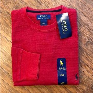 Polo Ralph Lauren Waffle-knit long sleeved shirt